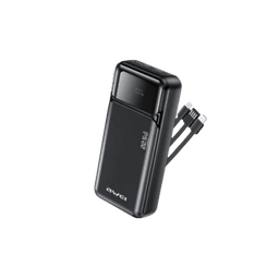 Awei PA‑93 20000mAh 22.5W Fast Charging Power Bank with Built‑in Dual Cables